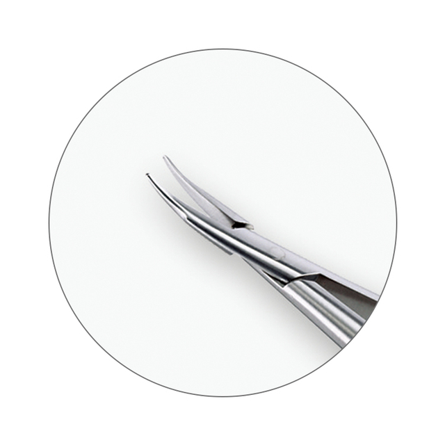 IF-6002 方柄眼用显微持针钳（弯钝头）